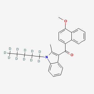 (4-Methoxynaphthalen-1-yl)-[2-methyl-1-(1,1,2,2,3,3,4,4,5,5,5-undecadeuteriopentyl)indol-3-yl]methanone