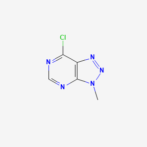 molecular formula C5H4ClN5 B1242692 7-Chloro-3-methyl-3H-1,2,3-triazolo[4,5-d]pyrimidine CAS No. 21323-71-7
