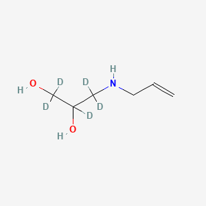 molecular formula C6H13NO2 B12426922 3-[(Prop-2-en-1-yl)amino]propane-1,2-diol-d5 