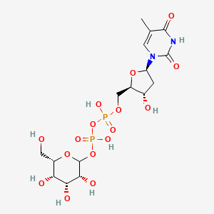 molecular formula C16H26N2O16P2 B1242694 dTDP-L-塔洛糖 