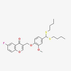 molecular formula C26H31FO4S2 B12426950 Tswv-IN-1 