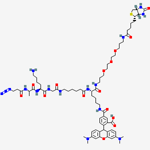 molecular formula C71H106N16O15S B12426981 AzKTB 