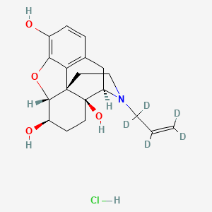 molecular formula C19H24ClNO4 B12427008 6-beta-Naloxol (D5 hydrochloride) 