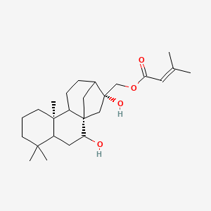 [(1R,9R,14R)-2,14-dihydroxy-5,5,9-trimethyl-14-tetracyclo[11.2.1.01,10.04,9]hexadecanyl]methyl 3-methylbut-2-enoate