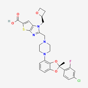 molecular formula C29H28ClFN4O5S B12427059 GLP-1R agonist 6 