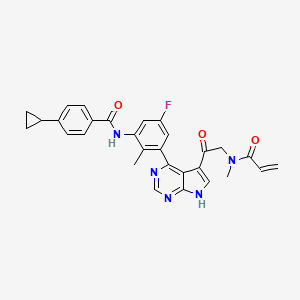 molecular formula C29H26FN5O3 B12427073 BTK inhibitor 13 