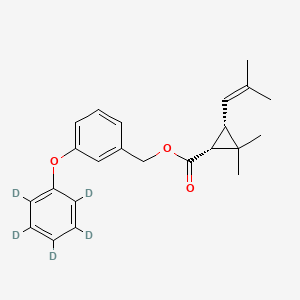 molecular formula C23H26O3 B12427126 d-cis-Phenothrin-d5 