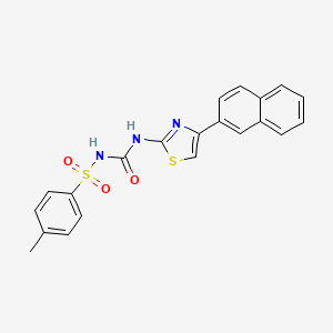 molecular formula C21H17N3O3S2 B12427140 Anticancer agent 36 