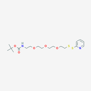 molecular formula C18H30N2O5S2 B12427160 Boc-amino-PEG3-SSPy 