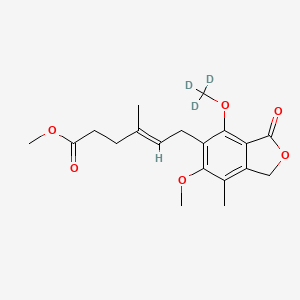 molecular formula C19H24O6 B12427182 6-O-Methyl mycophenolic acid methyl ester-d3 