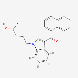 naphthalen-1-yl-[4,5,6,7-tetradeuterio-1-(4-hydroxypentyl)indol-3-yl]methanone