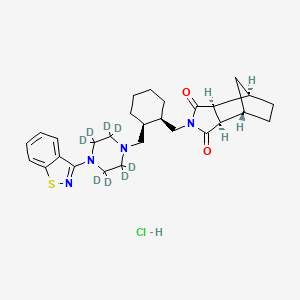 molecular formula C28H37ClN4O2S B12427277 Exo-cis-Lurasidone-d8 (hydrochloride) 