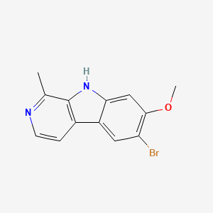 molecular formula C13H11BrN2O B1242730 6-溴哈明 