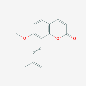 7-Methoxy-8-[(1Z)-3-methylbuta-1,3-dien-1-YL]chromen-2-one