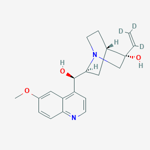 molecular formula C20H24N2O3 B12427311 (-)-(3S)-3-Hydroxyquinine-d3 