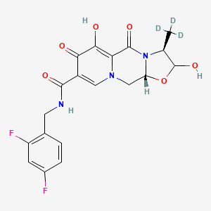 molecular formula C19H17F2N3O6 B12427337 13-Hydroxy Cabotegravir-d3 