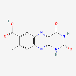 molecular formula C12H8N4O4 B1242734 7-Carboxylumichrome CAS No. 84869-38-5