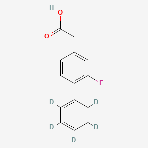 molecular formula C14H11FO2 B12427364 (2-Fluoro-4-biphenyl)acetic acid-d5 