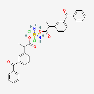 molecular formula C32H32Cl2N2O6Pt B12427375 Antitumor agent-36 