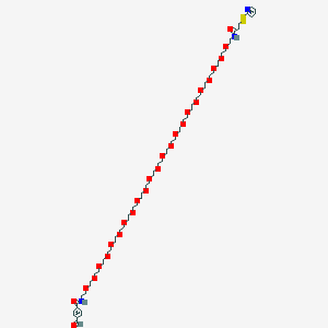 molecular formula C64H111N3O26S2 B12427417 Ald-Ph-amido-PEG23-OPSS 