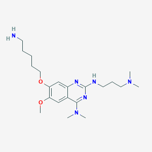 7-((5-Aminopentyl)oxy)-N2-(3-(dimethylamino)propyl)-6-methoxy-N4,N4-dimethylquinazoline-2,4-diamine