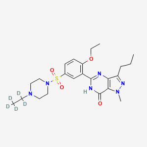 molecular formula C23H32N6O4S B12427436 Homo Sildenafil-d5 