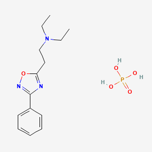molecular formula C14H22N3O5P B1242747 Oxolamine phosphate CAS No. 131378-45-5
