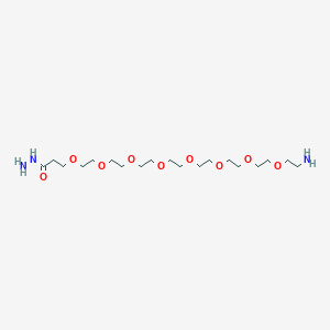 molecular formula C19H41N3O9 B12427522 H2N-PEG8-Hydrazide 