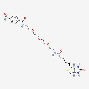 molecular formula C26H38N4O7S B12427551 Biotin-PEG3-aldehyde 