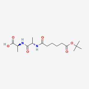 molecular formula C16H28N2O6 B12427558 Ala-CO-amide-C4-Boc 