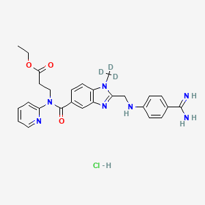 molecular formula C27H30ClN7O3 B12427581 Dabigatran ethyl ester-d3 (hydrochloride) 