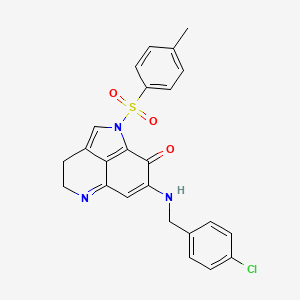 molecular formula C24H20ClN3O3S B12427593 MA242 free base 