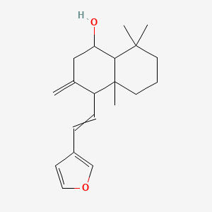 4-[2-(furan-3-yl)ethenyl]-4a,8,8-trimethyl-3-methylidene-2,4,5,6,7,8a-hexahydro-1H-naphthalen-1-ol