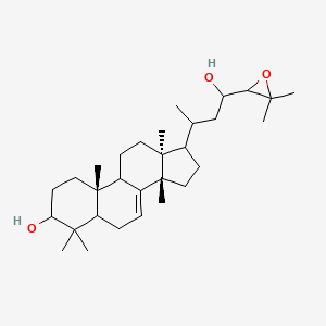 molecular formula C30H50O3 B12427596 (3beta,13alpha,14beta,17alpha,20S,23R,24S)-24,25-Epoxylanost-7-ene-3,23-diol; 24,25-Epoxy-3beta,23-dihydroxy-7-tirucallene 