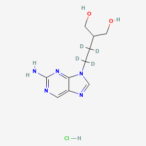 molecular formula C10H16ClN5O2 B12427614 6-Deoxypenciclovir-d4 Hydrochloride 