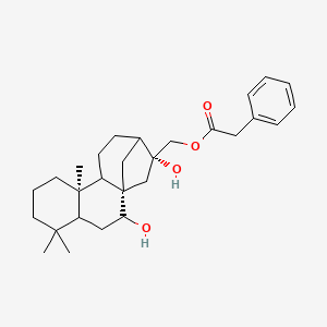 [(1R,9R,14R)-2,14-dihydroxy-5,5,9-trimethyl-14-tetracyclo[11.2.1.01,10.04,9]hexadecanyl]methyl 2-phenylacetate