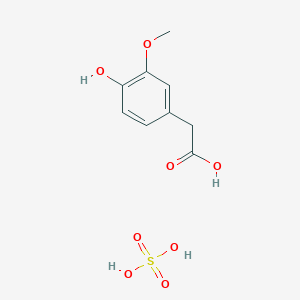 molecular formula C9H12O8S B12427620 Homovanillic acid; sulfuric acid 