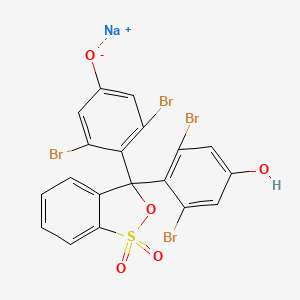 Sodium 3,5-dibromo-4-[3-(2,6-dibromo-4-hydroxyphenyl)-1,1-dioxo-1,3-dihydro-2,1lambda~6~-benzoxathiol-3-yl]phenolate