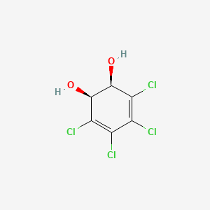 molecular formula C6H4Cl4O2 B1242769 (1R,2S)-3,4,5,6-tetrachlorocyclohexa-3,5-diene-1,2-diol 
