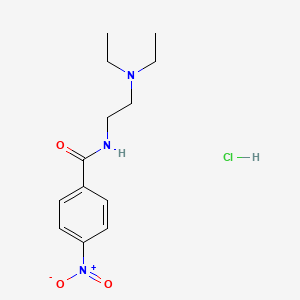 molecular formula C13H20ClN3O3 B12427697 n-[2-(Diethylamino)ethyl]-4-nitrobenzamide hydrochloride CAS No. 2169-41-7