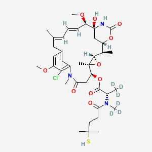 [(1S,2R,3S,5S,6S,16E,18E,20R,21S)-11-chloro-21-hydroxy-12,20-dimethoxy-2,5,9,16-tetramethyl-8,23-dioxo-4,24-dioxa-9,22-diazatetracyclo[19.3.1.110,14.03,5]hexacosa-10,12,14(26),16,18-pentaen-6-yl] (2S)-3,3,3-trideuterio-2-[(4-methyl-4-sulfanylpentanoyl)-(trideuteriomethyl)amino]propanoate