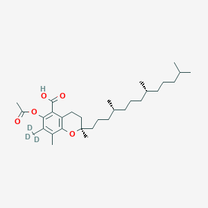 (2R)-6-acetyloxy-2,8-dimethyl-7-(trideuteriomethyl)-2-[(4R,8R)-4,8,12-trimethyltridecyl]-3,4-dihydrochromene-5-carboxylic acid