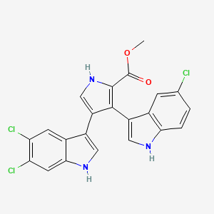 molecular formula C22H14Cl3N3O2 B12427746 lynamicin B 