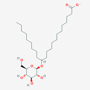 molecular formula C28H53O8- B1242776 13-(β-D-葡萄糖基氧基)二十二烷酸 