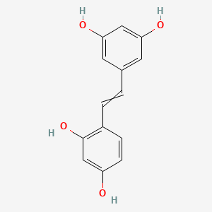 molecular formula C14H12O4 B12427771 2,3',4,5'-Tetrahydroxystilbene 