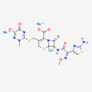 molecular formula C18H16N8Na2O7S3 B1242779 Ceftriaxone Disodium Salt 