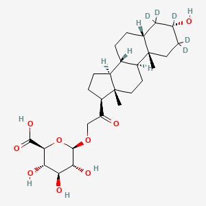 Tetrahydro 11-deoxycorticosterone 21-beta-D-glucuronide-d5