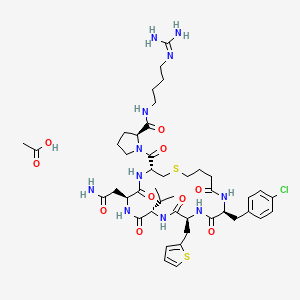 molecular formula C44H64ClN11O10S2 B12427877 Velmupressin (acetate) 