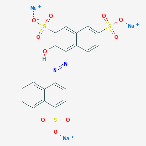 trisodium;3-hydroxy-4-[(4-sulfonatonaphthalen-1-yl)diazenyl]naphthalene-2,7-disulfonate