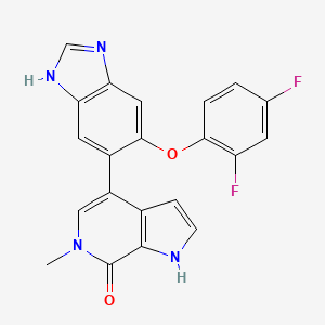 molecular formula C21H14F2N4O2 B12427896 Brd4-BD1/2-IN-1 